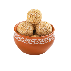 White Sesame Seeds Jaggery Laddu